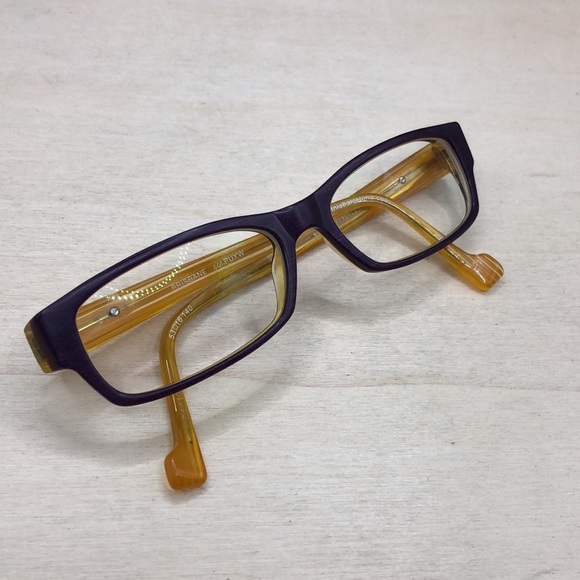 Etnia Barcelona BRISBANE Glasses FRAMES ONLY  Rectangle PLUM YELLOW 53-16-140 main image 10